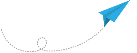 Paper airplane decorative icon